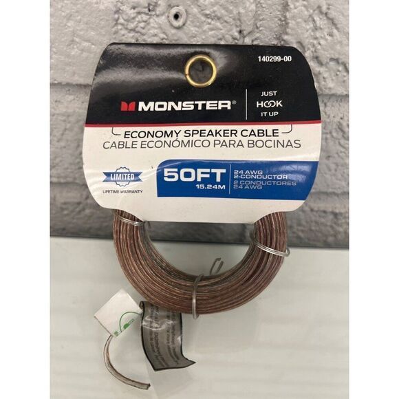Monster 140299-00 Just Hook It up Economy Grade Speaker Wire - Picture 1 of 3